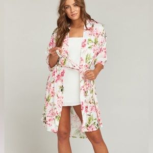 Show Me Your MuMu Brie Robe, one size floral robe for home or pool/beach